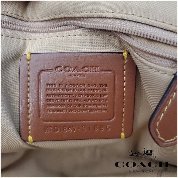 Coach 31695 Rose Print Coated Canvas Crossbody Camera Bag with Leather Tassel - Picture 17 of 17